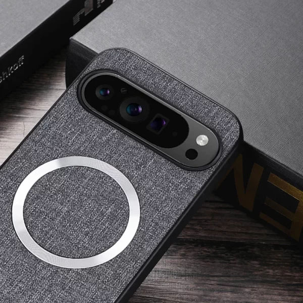 Luxury Matte Magnetic Case For Google pixel 9 8 7 6 pro 5 6a 7a 8a Capa Magsafe cloth leather Phone Cover For Google pixel 9 Pro - Image 3